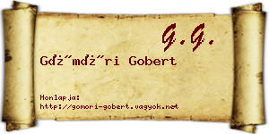 Gömöri Gobert névjegykártya